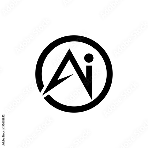 modern ai letter logo design