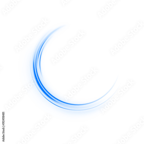 Soft glowing wave motion with sparkles. Smooth curves emphasize calm speed and harmony. Modern visual element.