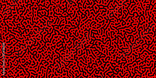 Abstract truing organic wallpaper Turing reaction diffusion monochrome seamless pattern .Monochrome Turing reaction background .Natural seamless line pattern. Linear design with biological shapes