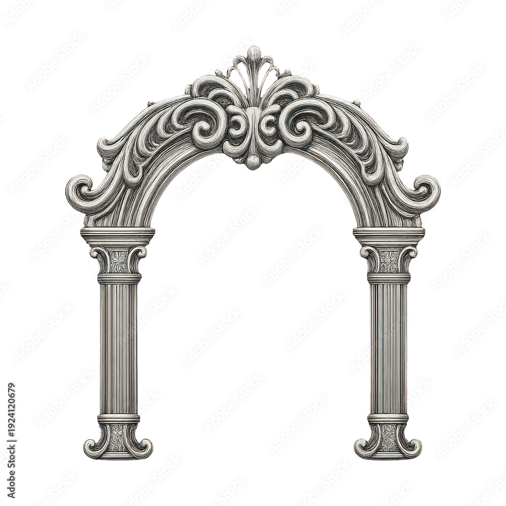 Fototapeta premium PNG Elegant ornamental arch design