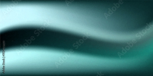 White green blurred gradient on dark grainy background, glowing light spot, copy space