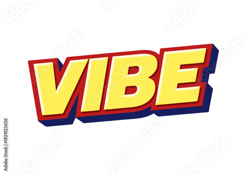Vibe 3D text vector
Vector 3D text on a white background