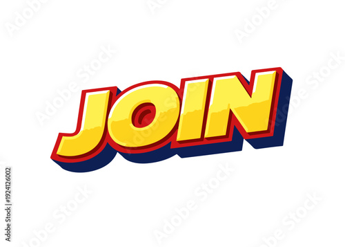 Join 3D text vector
Vector 3D text on a white background