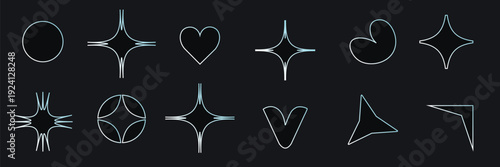 Collection of various astrological and mystical symbols