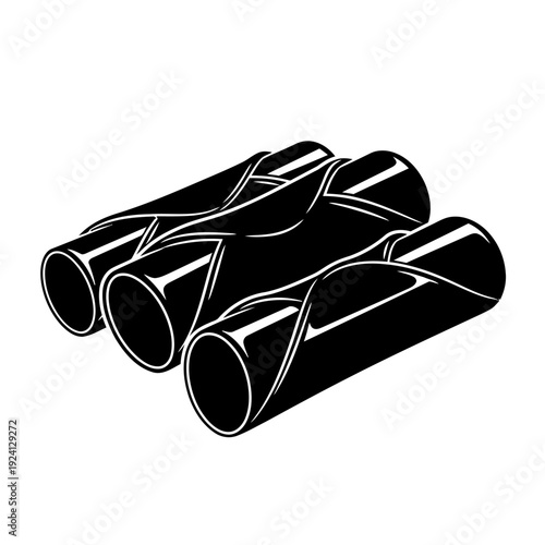 Metal Cannoli Tubes Silhouette for Italian Pastry Crafting - Dessert Mold Concept