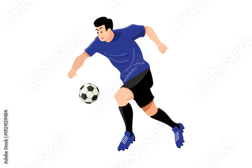 football player kicking ball