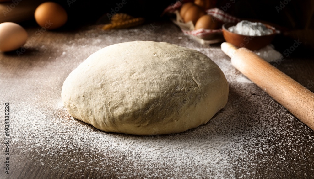 Obraz premium baking dough preparation