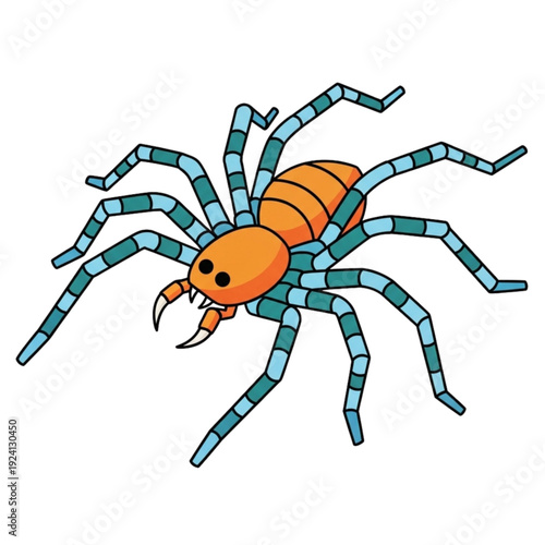 Cane Spider on the web