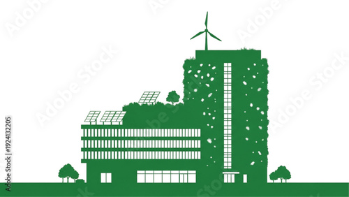 Sleek Multi-Storey Commercial Office Building with Modern Architectural Design