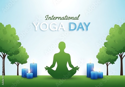 International yoga day meditation in nature