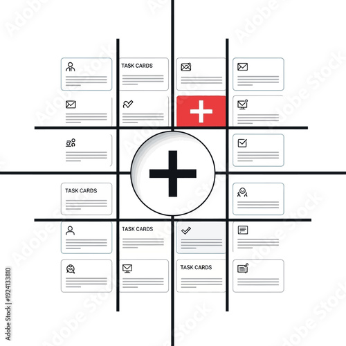 Tic Tac Toe Game with Swiss Flag and Plus Sign.