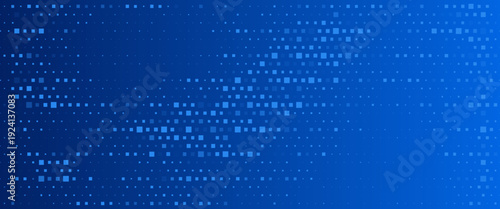Abstract geometric background with squares. Blue pixel background with empty space. Modern Vector illustration design eps10