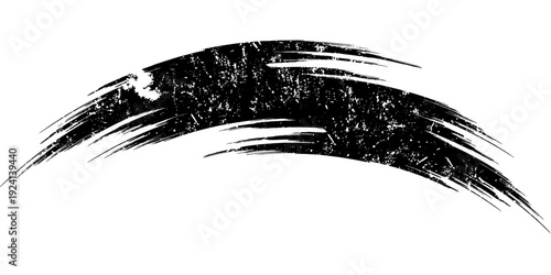 vector black line, grunge brush strokes ink paint isolated on white background. eps 10
