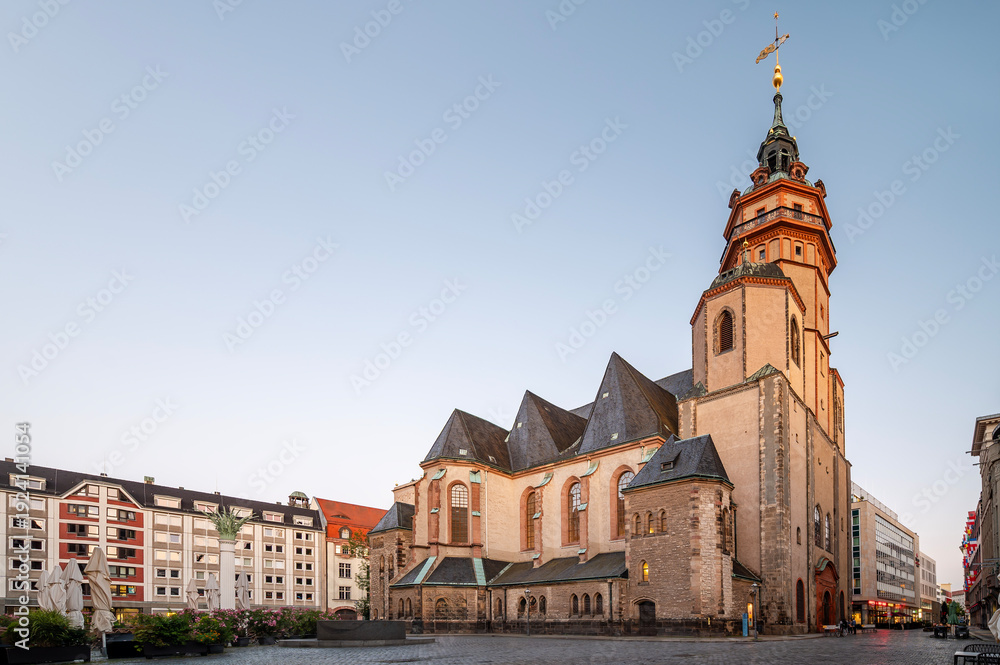 Obraz premium St. Nicholas Church in Leipzig, Saxony, Germany