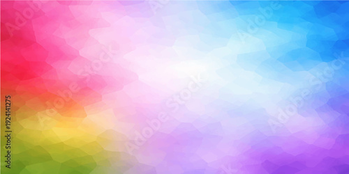 Abstract watercolor background with colorful bokeh light patterns and geometric shapes featuring a bright rainbow palette of pink blue and yellow vector art textures for a vintage wallpaper backdrop