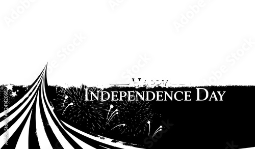 Modern USA Independence Day fireworks background vector