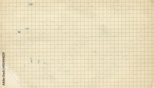 Cream and Green Graph Paper