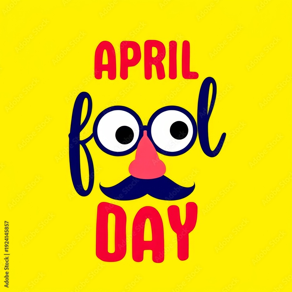 Fototapeta premium April Fool Day Face.