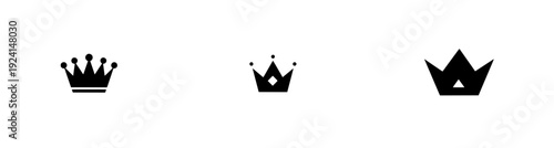 Elegant Crown Silhouette - Timeless Symbol of Power and Grandeur
