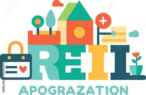 Real estate apograzation illustration isolated on transparent background, Vector, illustration