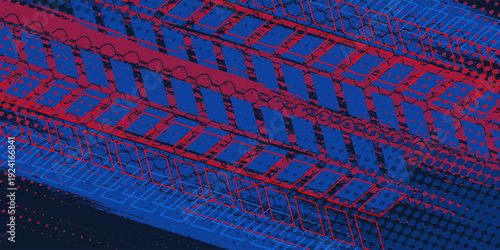 Exclusive red and black color combination sport racing car livery design, for universal medium eps10 vector ready to print.