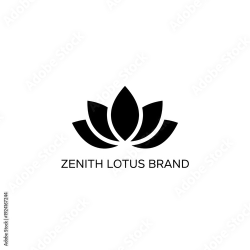 Zenith Lotus Brand Holistic Wellness Logo