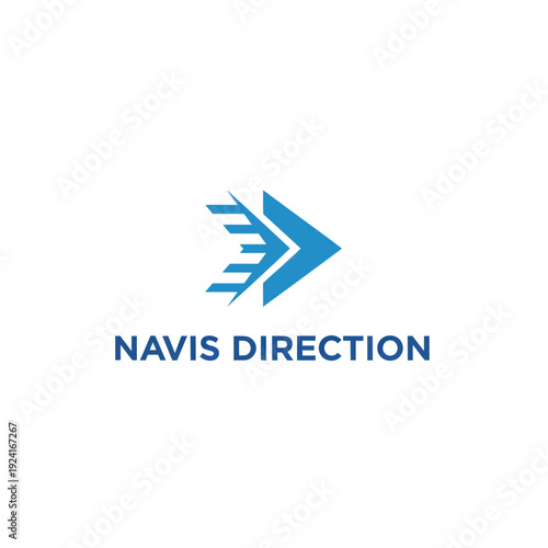 Navis Direction Modern Arrow Speed Logo