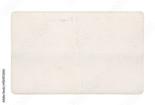 Cuadro en lienzo A close-up view of a white piece of paper with a crease