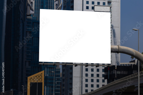 Large billboards for outdoor advertising and information boards along the roads and on the streets of the city. Background for design and advertising.
