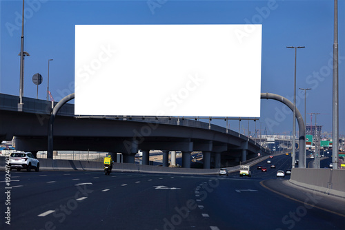 Large billboards for outdoor advertising and information boards along the roads and on the streets of the city. Background for design and advertising.