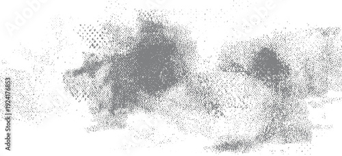 Abstract grayscale speckled texture with varying density and irregular shapes background pattern