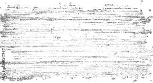 Abstract pattern of horizontal grey lines and dots resembling faded text on white background texture