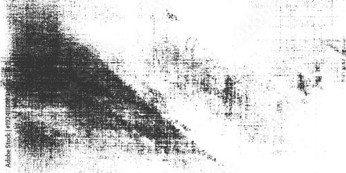 Dark gray textured grunge overlay with distressed fabric pattern and scattered dots on white background