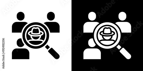 Insider Icon Set Vector Collection Isolated In Black And White