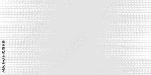 Vector dot white gray wave light technology texture background. Abstract big data digital concept.