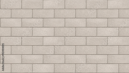 Concrete block wall seamless texture in frontal view with raw cement masonry surface. Industrial construction background with realistic material detail ideal for architecture and renovation projects