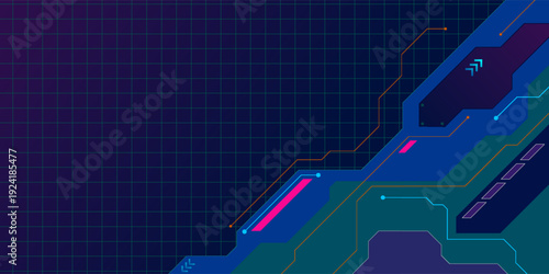 Technology abstract futuristic science background for internet business. Big data concept.