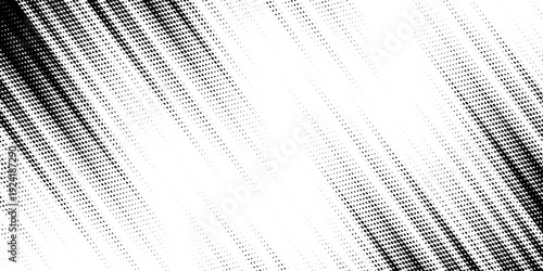 Grunge halftone gradient background. Faded grit noise texture. White and black sand wallpaper. Retro pixelated backdrop. Anime or manga style comic overlay.