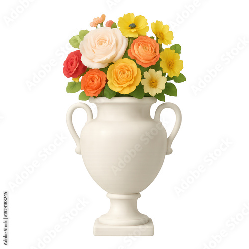 PNG Elegant floral arrangement illustration.