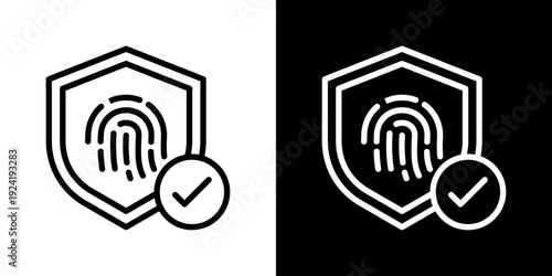 Secure Access Icon Set Vector Collection Isolated In Black And White