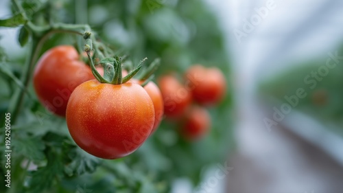 Wallpaper Mural Strahlender und üppiger Bio-Gewächshausanbau mit leuchtenden Tomaten und Gurken in Deutschland Torontodigital.ca