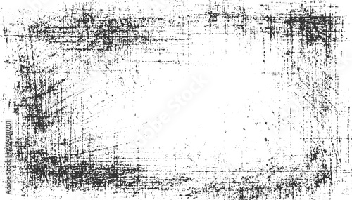 Black and white textured grunge background with distressed overlay and scratches