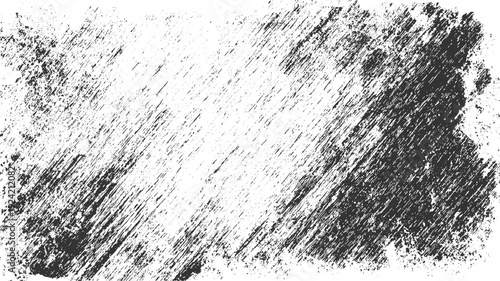 Black and white distressed textured background with diagonal scratch marks and rough edges abstract grunge