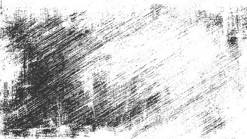 Black and white distressed grunge texture with diagonal brush strokes and speckles 1
