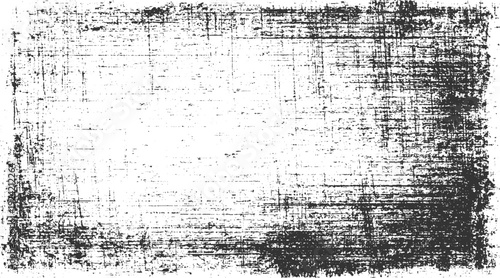Black and white textured grunge background with horizontal and vertical lines and speckles distressed