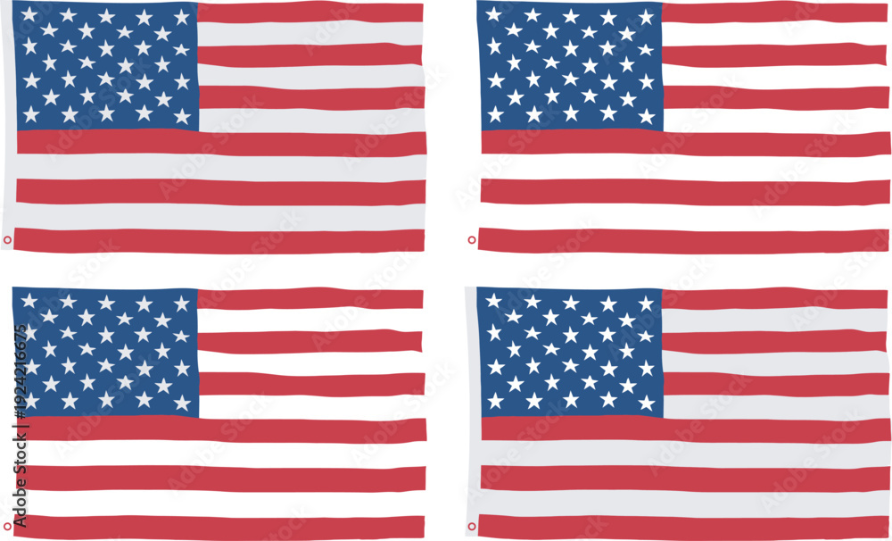 Fototapeta premium Flag day patriotic american flags celebrating united states independence day