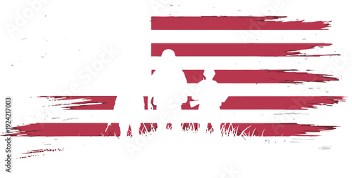 Flag day usa patriotic american flag design