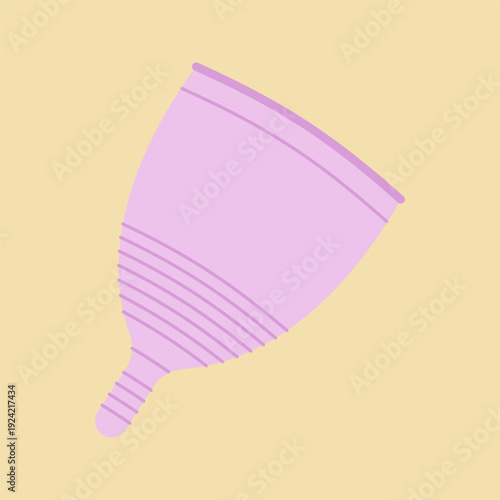 Flat Menstrual Hygiene Products and Cycle Care Icons Set