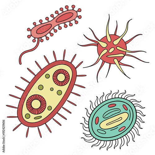 Of various bacteria and viruses microorganisms microbes