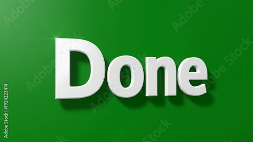 White 3D letters spelling 